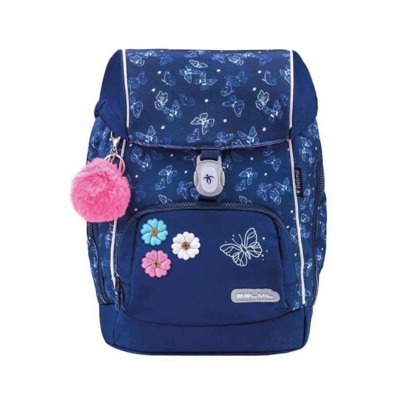 BELMIL Schulranzen COMFY PLUS Set 5 tlg - Sapphire Front