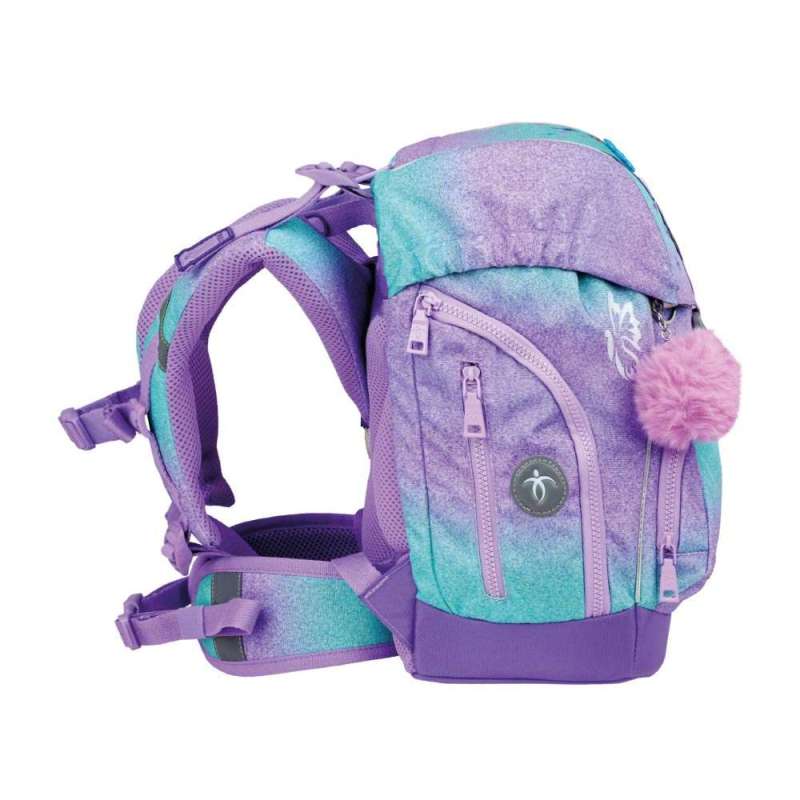 BELMIL Schulranzen COMFY PLUS Set 5 tlg - Serenity seitlich