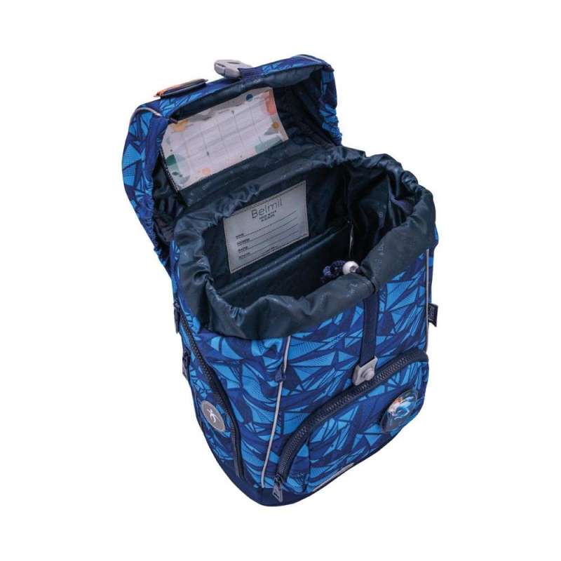BELMIL Schulranzen CLASSY PLUS Set 5 tlg - Glacier Blue offen