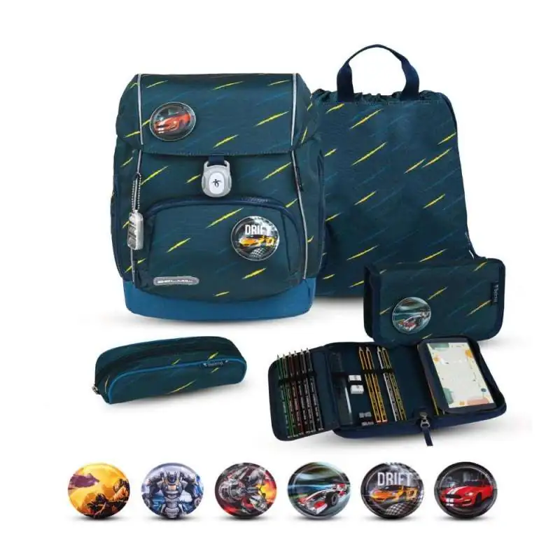 BELMIL Schulranzen CLASSY PLUS Set 5 tlg - Orion Blue