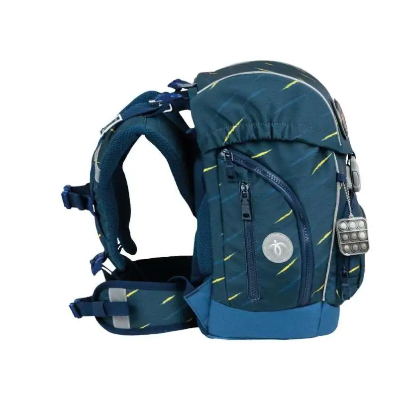 BELMIL Schulranzen CLASSY PLUS Set 5 tlg - Orion Blue seitlich