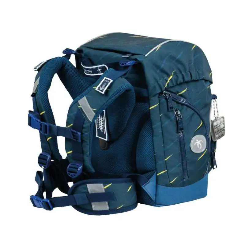 BELMIL Schulranzen CLASSY PLUS Set 5 tlg - Orion Blue seitliche Rückansicht
