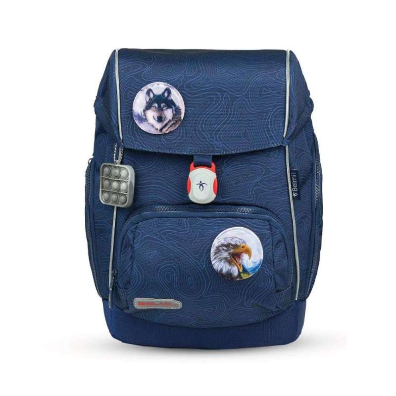 BELMIL Schulranzen CLASSY PLUS Set 5 tlg - Topographic  Front