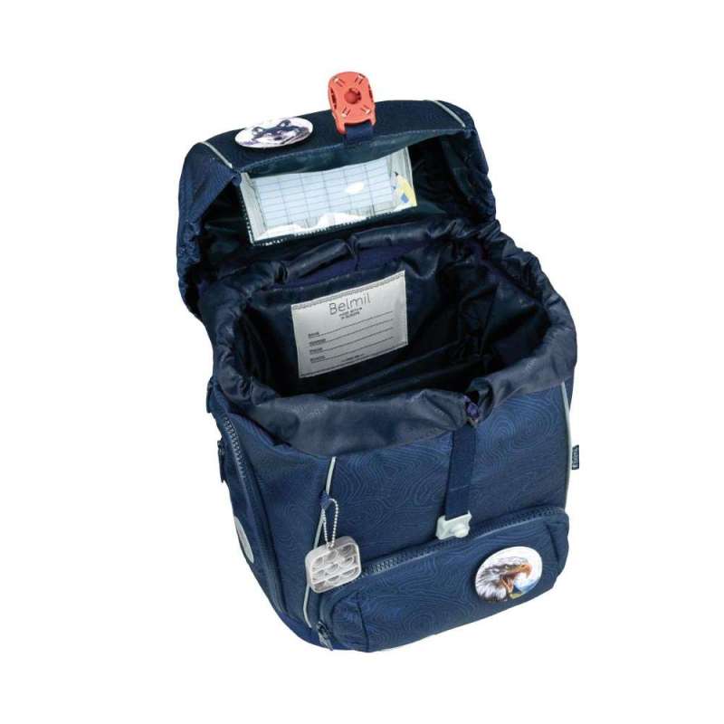 BELMIL Schulranzen CLASSY PLUS Set 5 tlg - Topographic  offen