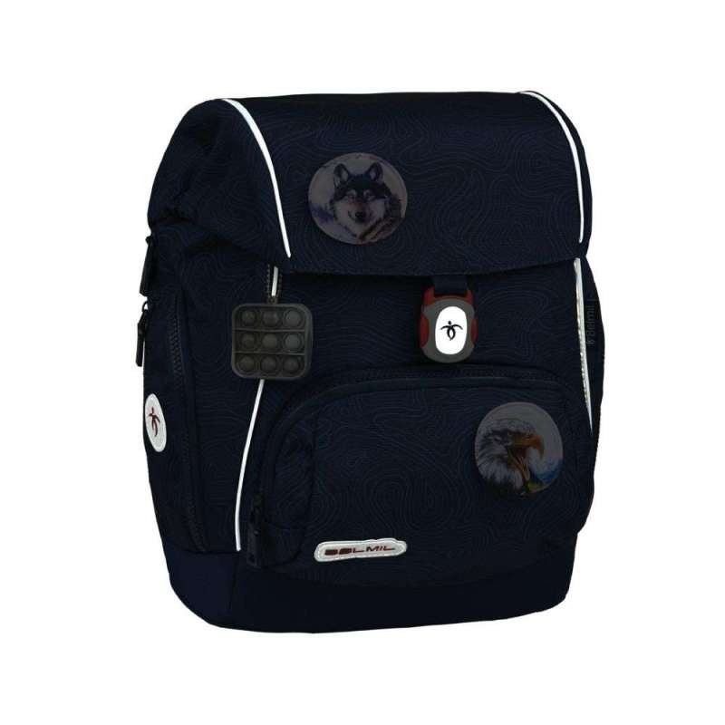 BELMIL Schulranzen CLASSY PLUS Set 5 tlg - Topographic  reflektierend