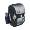 BELMIL Schulranzen COMFY PLUS Set 5 tlg - Black Grey mit Trinkflasche