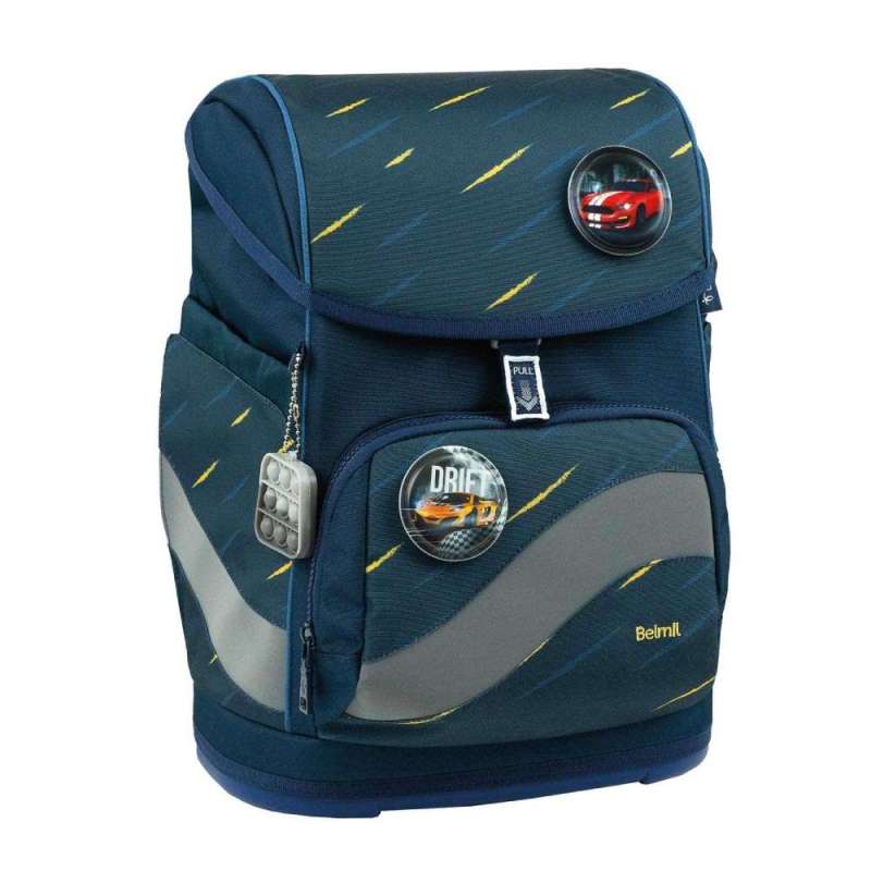 BELMIL Schulranzen SMARTY PLUS Set 5tlg -Orion Blue seitliche Front