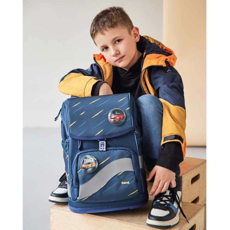 BELMIL Schulranzen SMARTY PLUS Set 5tlg -Orion Blue Kind mit Schulranzen
