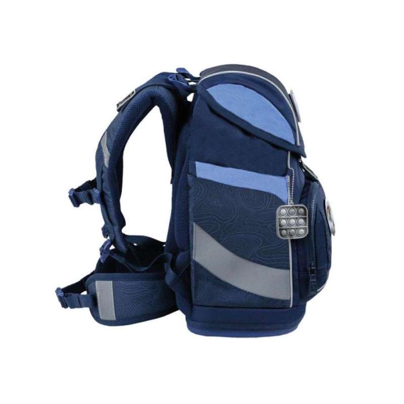 BELMIL Schulranzen SMARTY PLUS Set 5tlg -Topographic seitlich