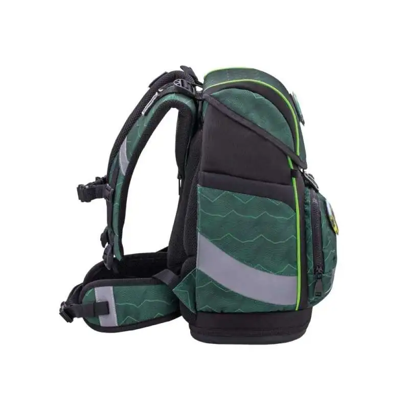 BELMIL Schulranzen SMARTY PLUS Set 5tlg -Twist of Lime seitlich