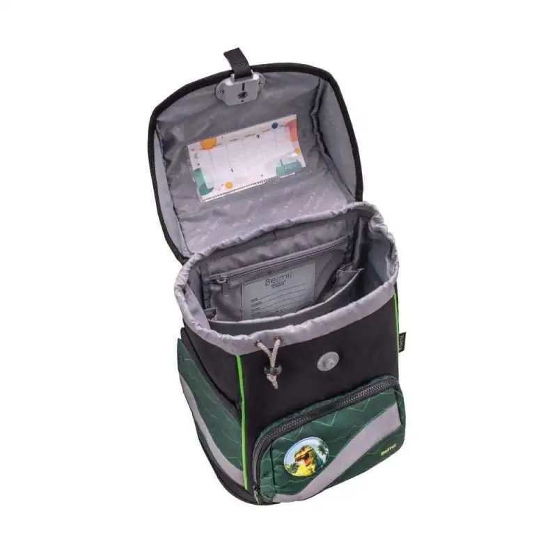 BELMIL Schulranzen SMARTY PLUS Set 5tlg -Twist of Lime offen