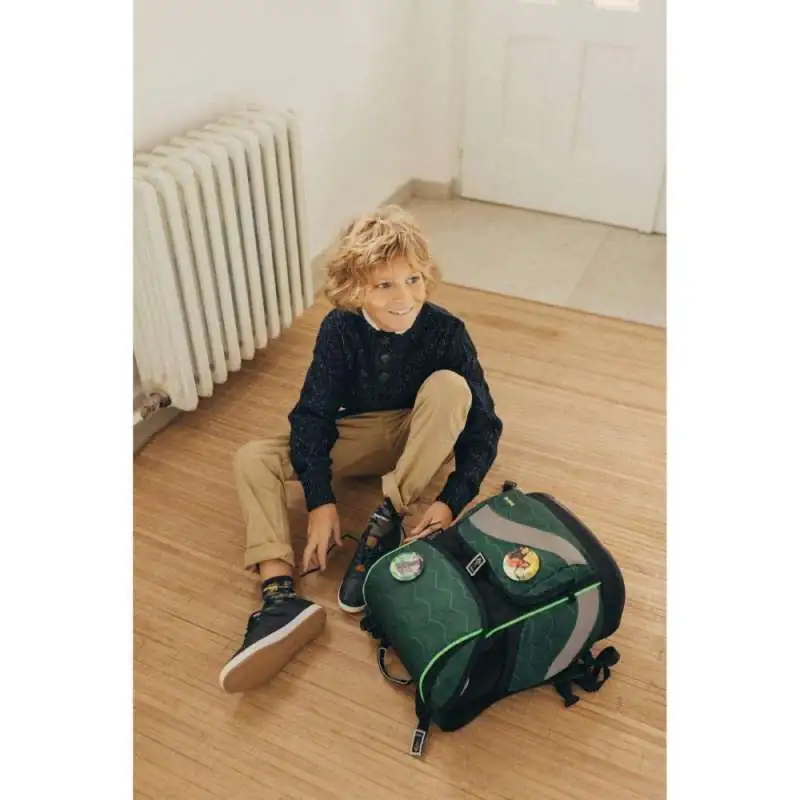 BELMIL Schulranzen SMARTY PLUS Set 5tlg -Twist of Lime Kind mit Schulranzen