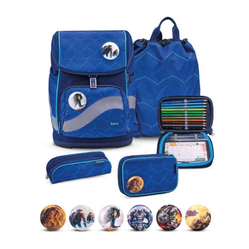BELMIL Schulranzen SMARTY PLUS Set 5tlg - Estate Blue