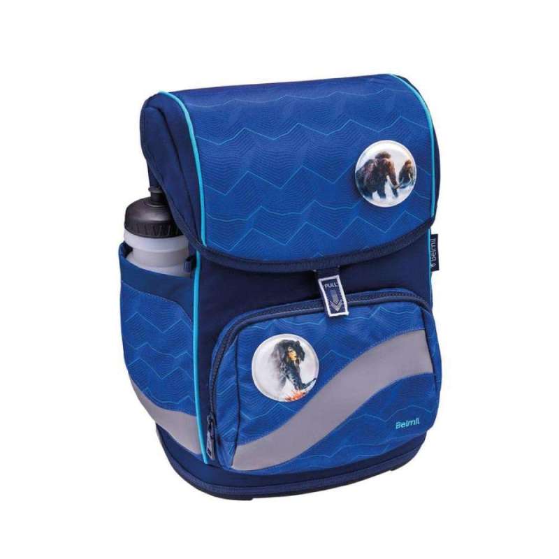 BELMIL Schulranzen SMARTY PLUS Set 5tlg - Estate Blue mit Trinkflasche