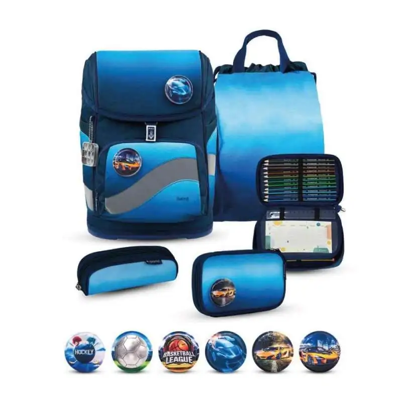 BELMIL Schulranzen SMARTY PLUS Set 5tlg - Navy Blue