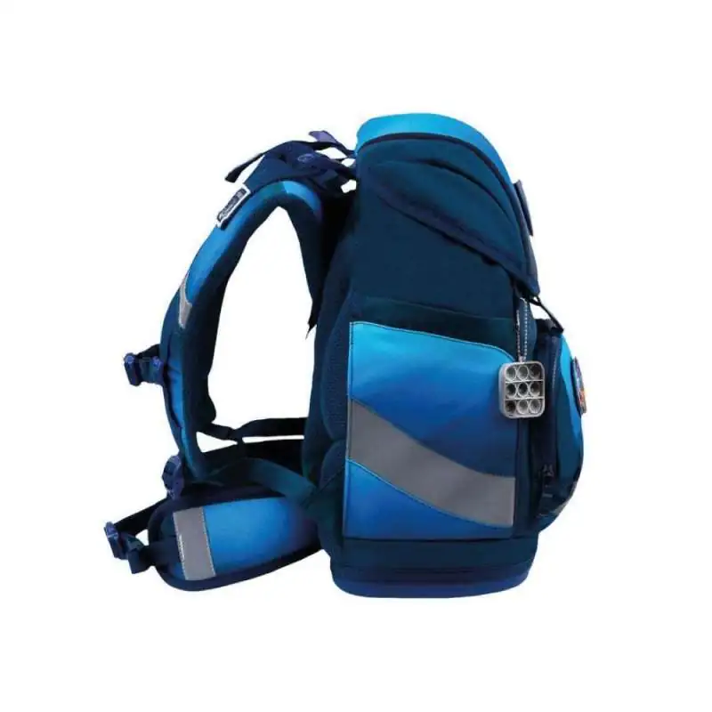 BELMIL Schulranzen SMARTY PLUS Set 5tlg - Navy Blue seitlich