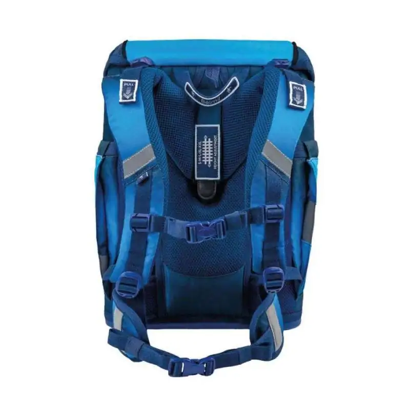 BELMIL Schulranzen SMARTY PLUS Set 5tlg - Navy Blue Rückansicht