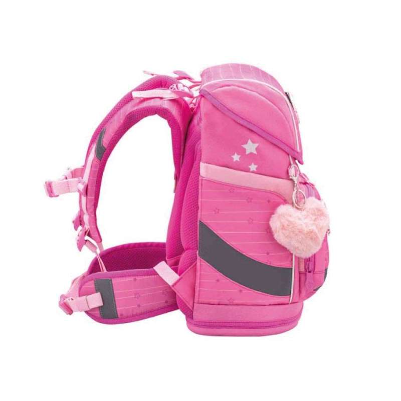 BELMIL Schulranzen SMARTY PLUS Set 5 tlg - Candy seitlich