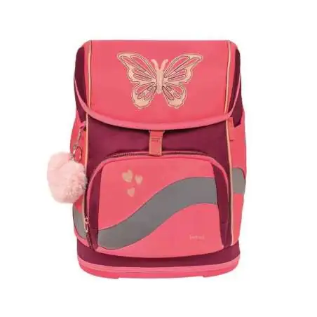 BELMIL Schulranzen SMARTY PLUS Set 5 tlg - Coral Front