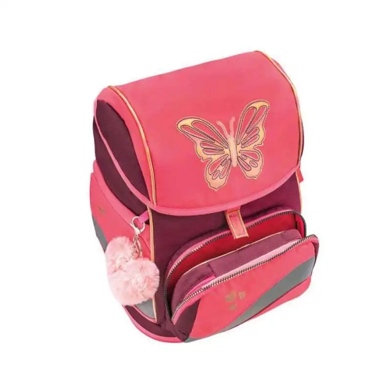 BELMIL Schulranzen SMARTY PLUS Set 5 tlg - Coral Brotdosenfach
