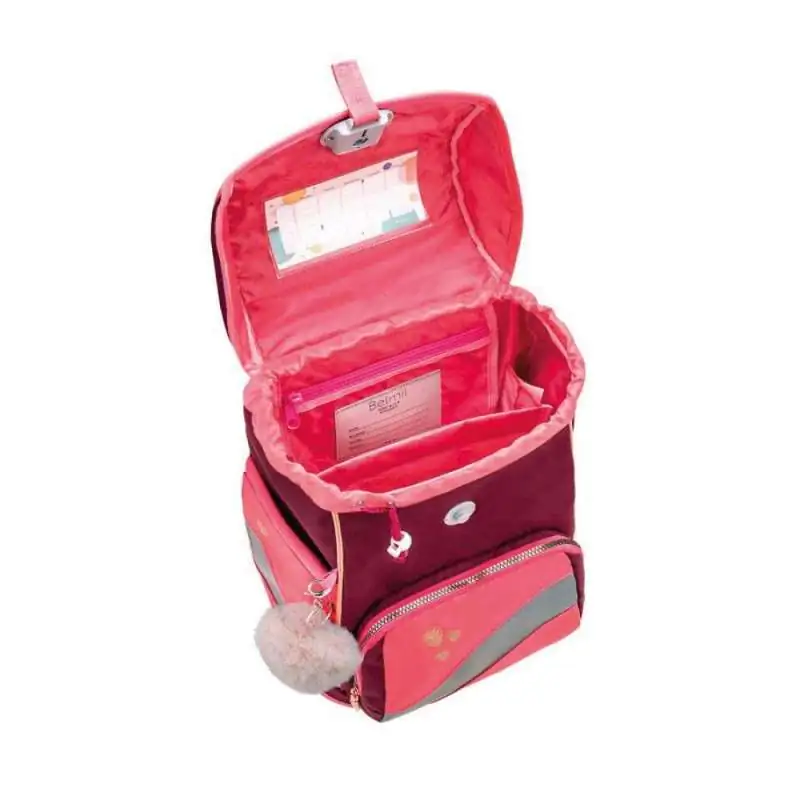 BELMIL Schulranzen SMARTY PLUS Set 5 tlg - Coral offen