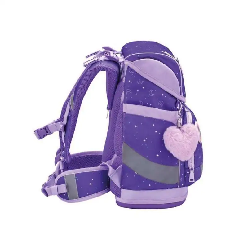BELMIL Schulranzen SMARTY PLUS Set 5 tlg - Dahlia seitlich