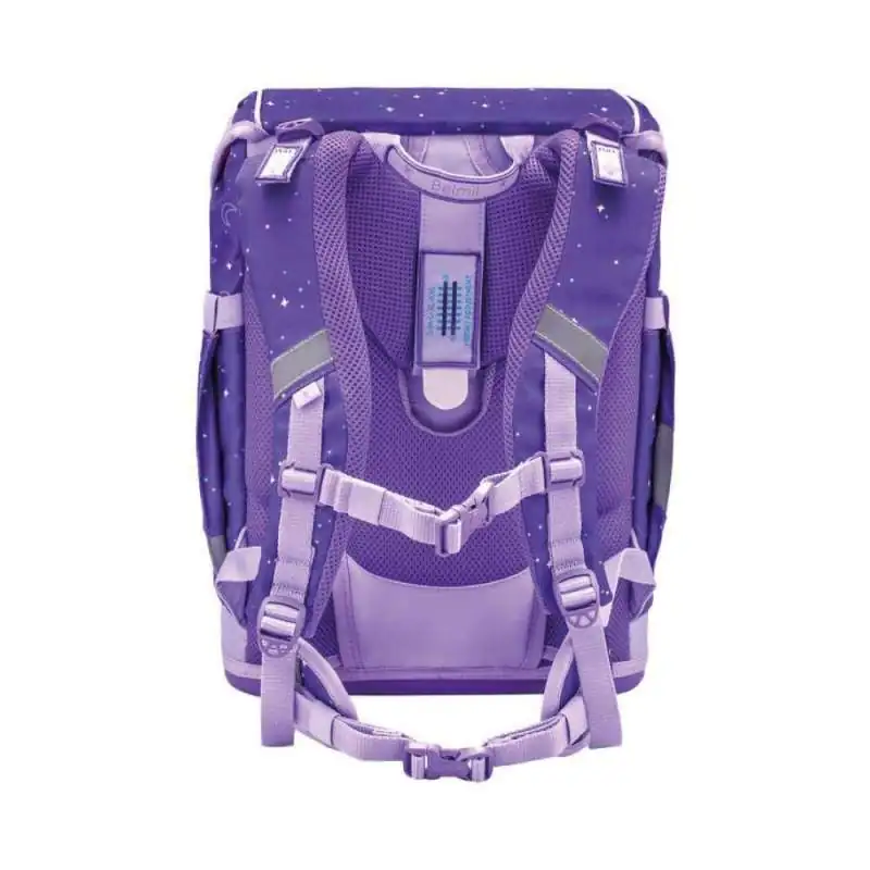 BELMIL Schulranzen SMARTY PLUS Set 5 tlg - Dahlia Rückansicht
