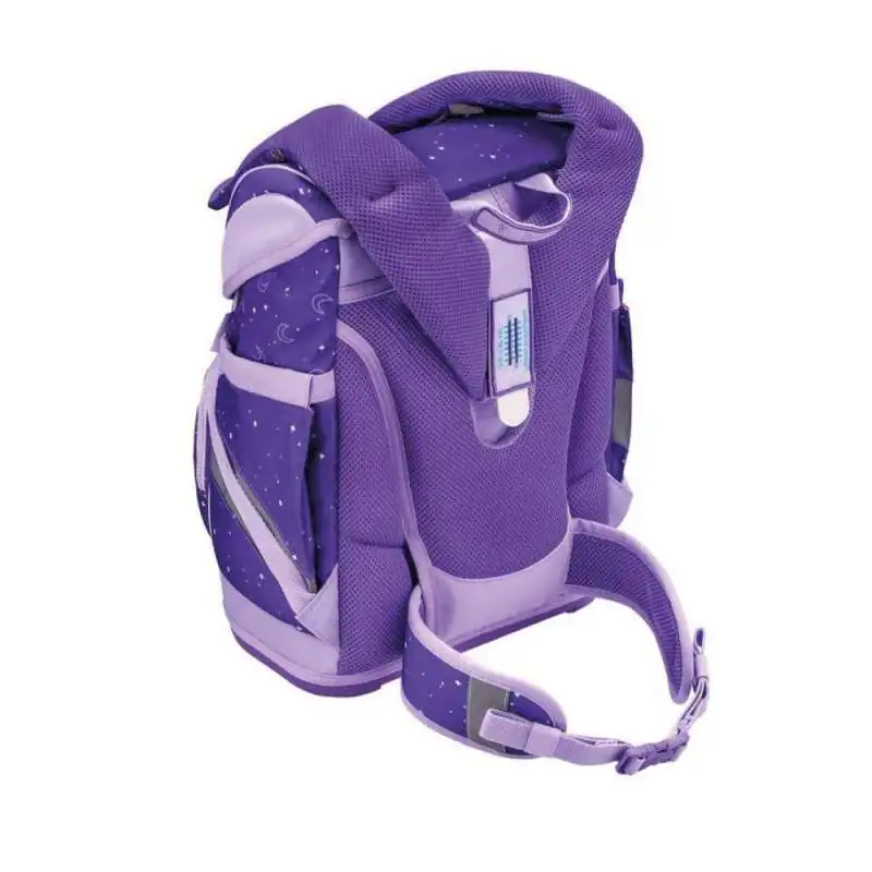 BELMIL Schulranzen SMARTY PLUS Set 5 tlg - Dahlia Rückansicht mit Tragegurt oben