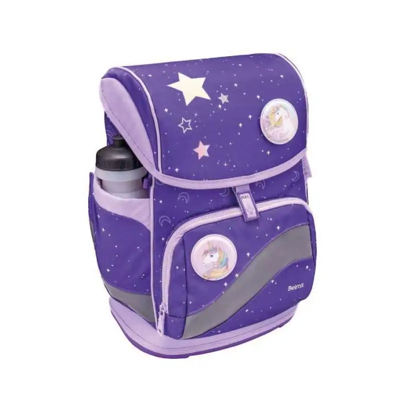 BELMIL Schulranzen SMARTY PLUS Set 5 tlg - Dahlia mit Trinkflasche