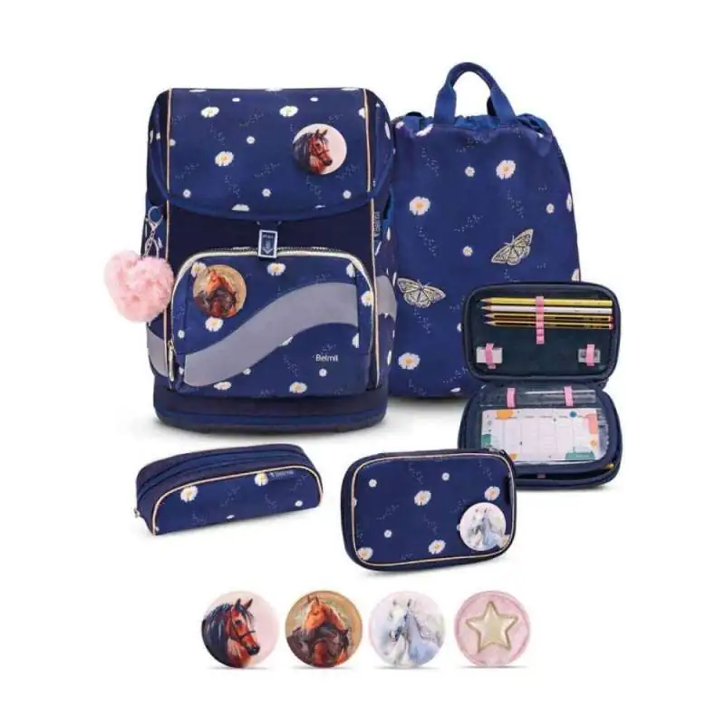 BELMIL Schulranzen SMARTY PLUS Set 5 tlg - Daisy