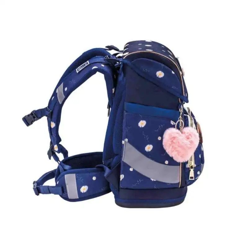 BELMIL Schulranzen SMARTY PLUS Set 5 tlg - Daisy seitlich