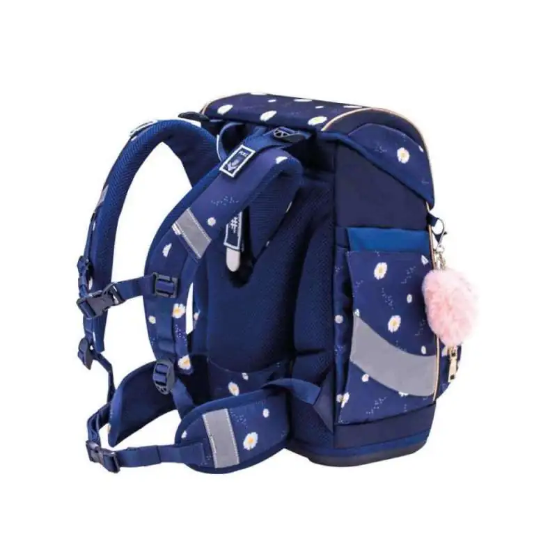 BELMIL Schulranzen SMARTY PLUS Set 5 tlg - Daisy seitliche Rückansicht