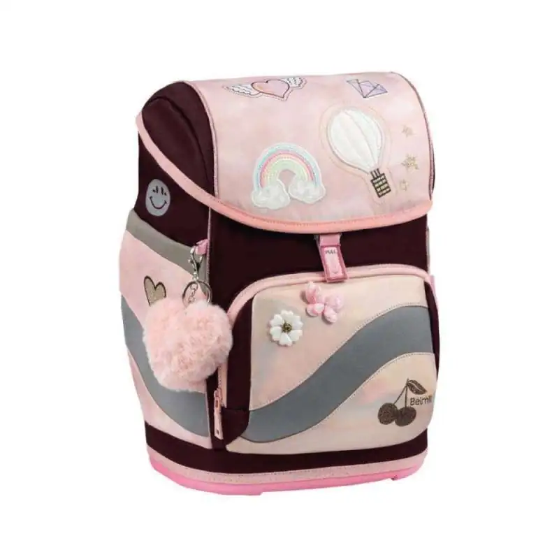 BELMIL Schulranzen SMARTY PLUS Set 5 tlg - Glam seitliche Front
