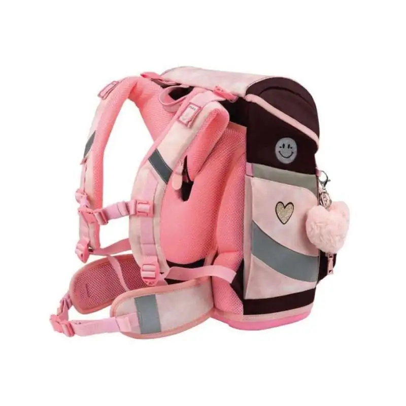 BELMIL Schulranzen SMARTY PLUS Set 5 tlg - Glam seitliche Rückansicht