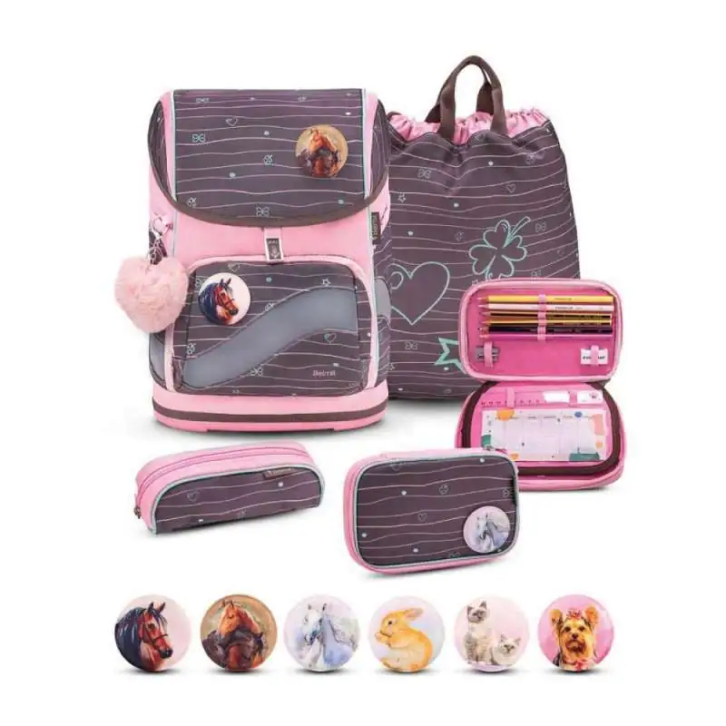 BELMIL Schulranzen SMARTY PLUS Set 5 tlg - Mint