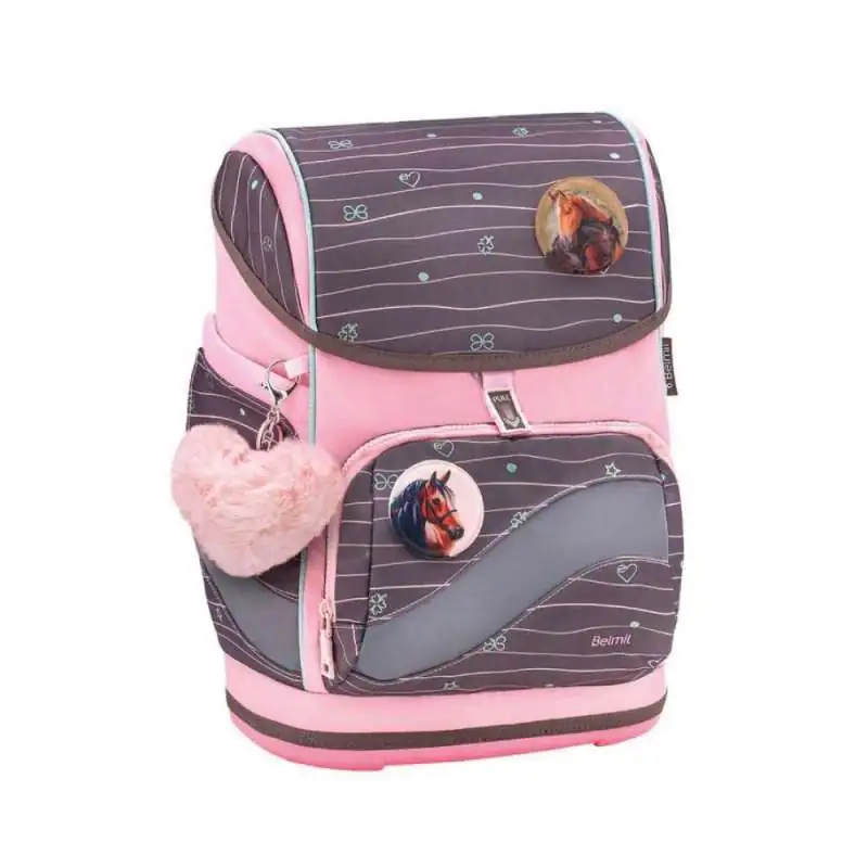 BELMIL Schulranzen SMARTY PLUS Set 5 tlg - Mint seitliche Front