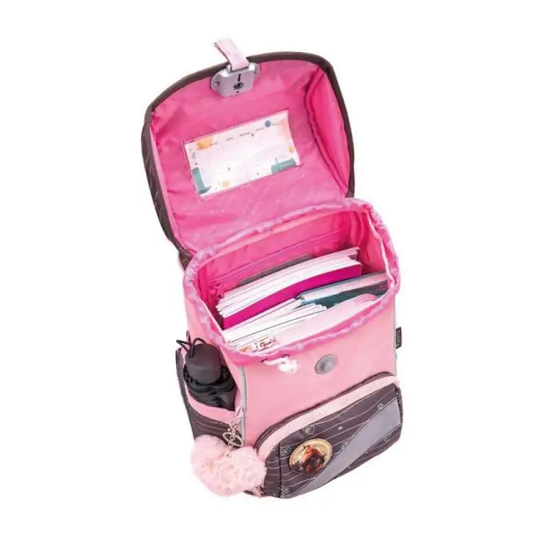 BELMIL Schulranzen SMARTY PLUS Set 5 tlg - Mint offen