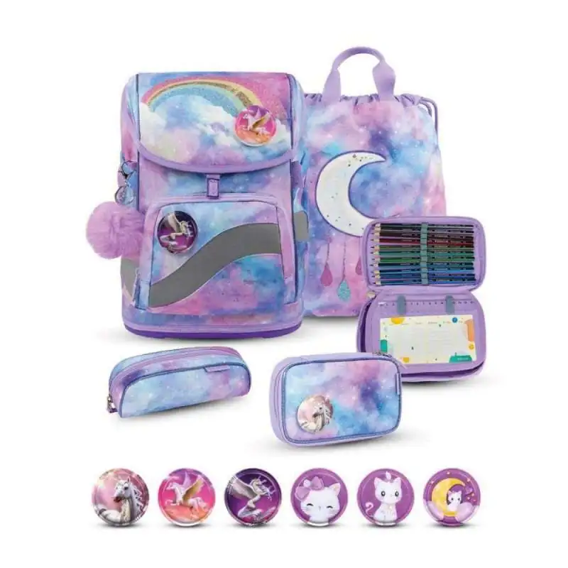 BELMIL Schulranzen SMARTY PLUS Set 5 tlg - Moonlight