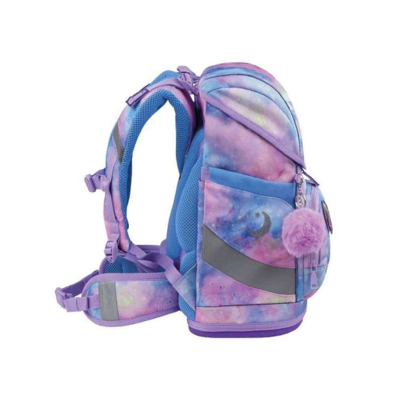 BELMIL Schulranzen SMARTY PLUS Set 5 tlg - Moonlight seitlich