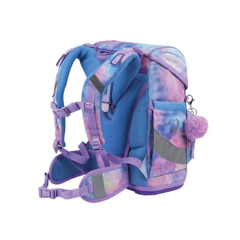 BELMIL Schulranzen SMARTY PLUS Set 5 tlg - Moonlight seitliche Rückansicht