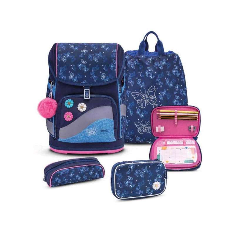 BELMIL Schulranzen SMARTY PLUS Set 5 tlg - Sapphire