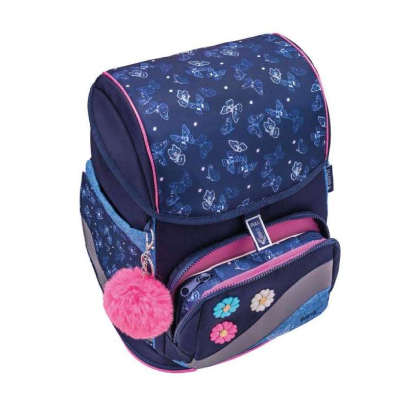 BELMIL Schulranzen SMARTY PLUS Set 5 tlg - Sapphire Brotdosenfach