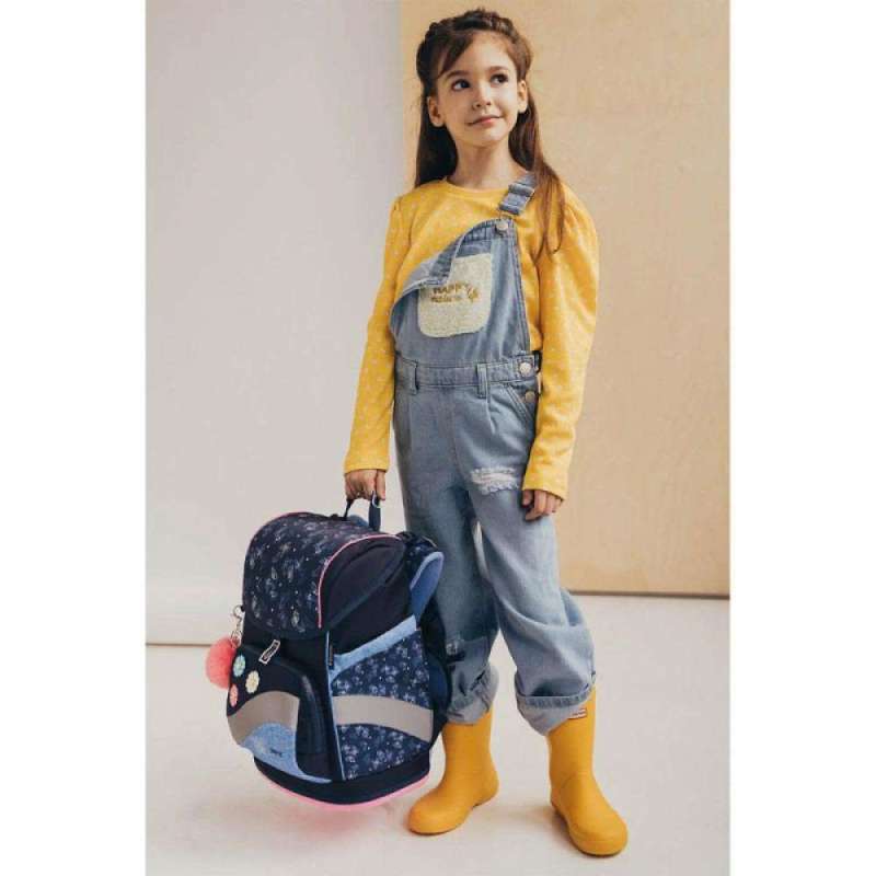 BELMIL Schulranzen SMARTY PLUS Set 5 tlg - Sapphire Kind mit Schulranzen