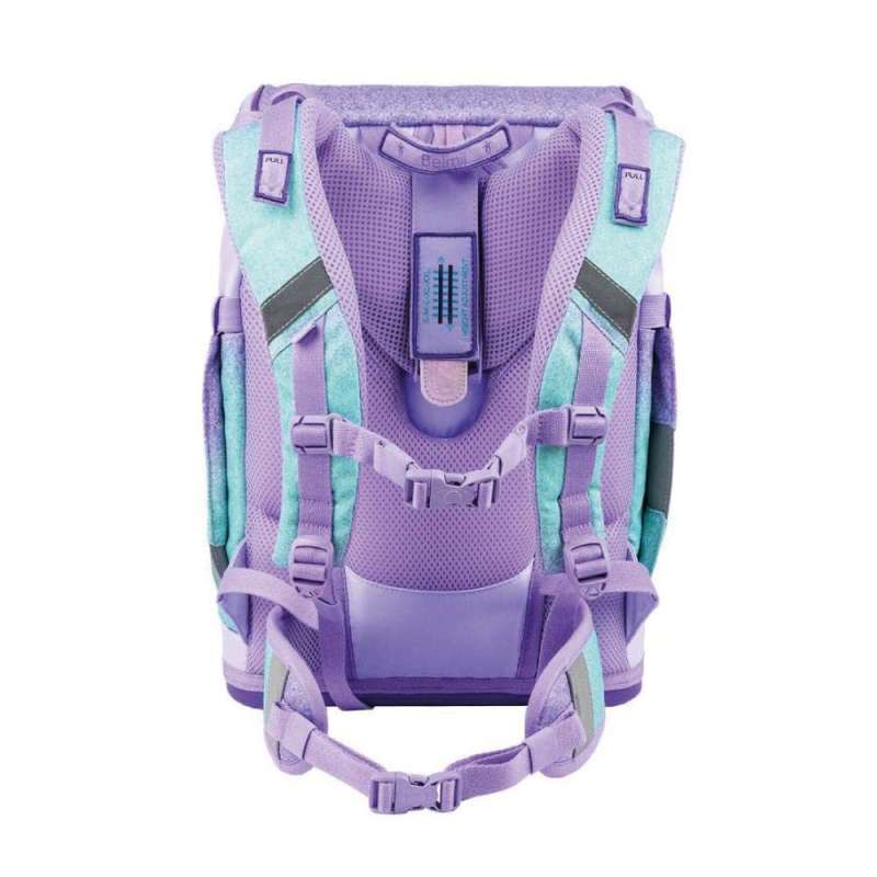 BELMIL Schulranzen SMARTY PLUS Set 5 tlg - Serenity Rückansicht
