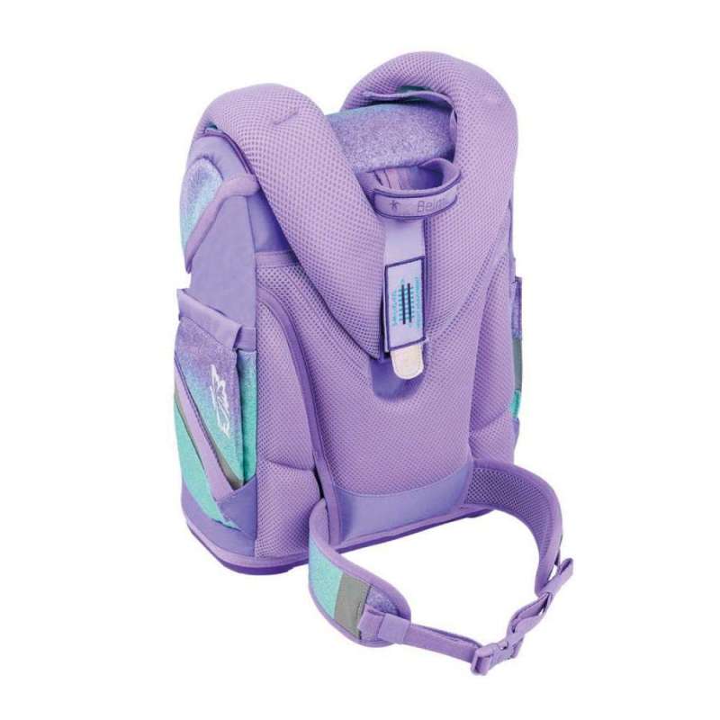 BELMIL Schulranzen SMARTY PLUS Set 5 tlg - Serenity Rückansicht mit Tragegurt oben