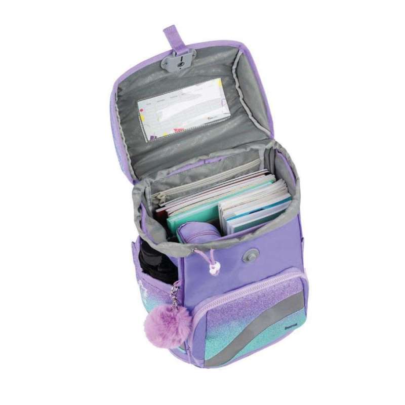 BELMIL Schulranzen SMARTY PLUS Set 5 tlg - Serenity offen