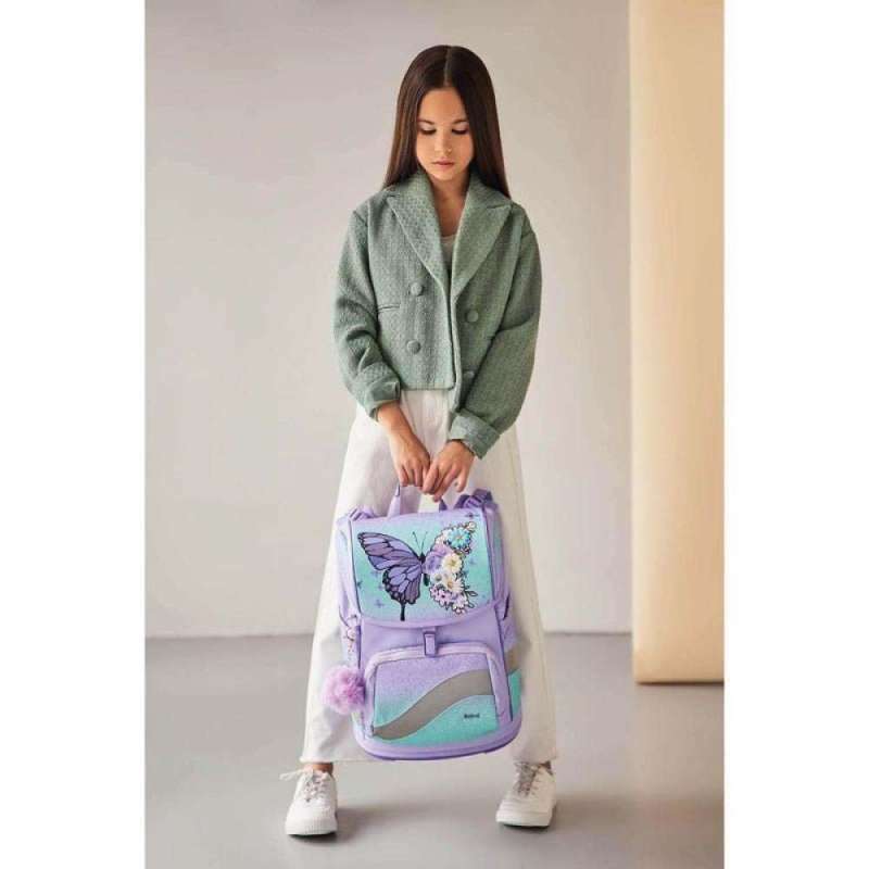 BELMIL Schulranzen SMARTY PLUS Set 5 tlg - Serenity Kind mit Schulranzen