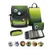 BELMIL Schulranzen COMPACT PLUS Set 5 tlg -Black Green