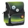 BELMIL Schulranzen COMPACT PLUS Set 5 tlg -Black Green seitliche Front