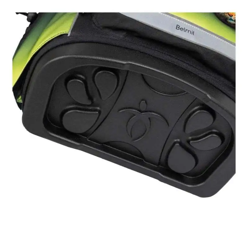 BELMIL Schulranzen COMPACT PLUS Set 5 tlg -Black Green unten